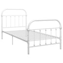 sengestel 90 x 200 cm metal hvid