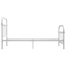 sengestel 100 x 200 cm metal hvid