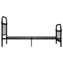 sengestel 100x200 cm metal sort
