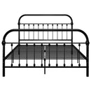 sengestel 140x200 cm metal sort