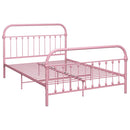 sengestel 120x200 cm metal pink