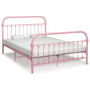 sengestel 140x200 cm metal pink
