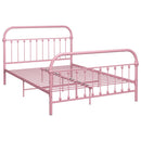 sengestel 140x200 cm metal pink