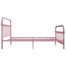 sengestel 180x200 cm metal pink