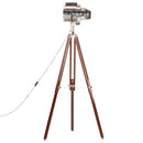 gulvlampe med trefod 180 cm massivt mangotræ