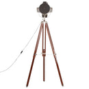 gulvlampe med trefod 180 cm massivt mangotræ