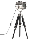 gulvlampe med trefod 69 cm massivt mangotræ sort