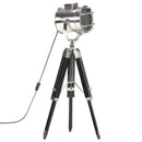 gulvlampe med trefod 69 cm massivt mangotræ sort