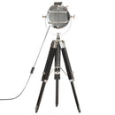 gulvlampe med trefod 69 cm massivt mangotræ sort