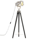 gulvlampe med trefod 97 cm massivt mangotræ sort
