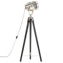 gulvlampe med trefod 97 cm massivt mangotræ sort