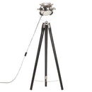 gulvlampe med trefod 97 cm massivt mangotræ sort