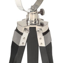 gulvlampe med trefod 97 cm massivt mangotræ sort