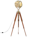 gulvlampe med trefod 165 cm massivt mangotræ