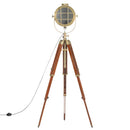 gulvlampe med trefod 165 cm massivt mangotræ