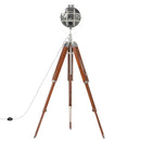 gulvlampe med trefod 165 cm massivt mangotræ