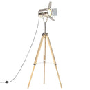 gulvlampe med trefod 140 cm massivt mangotræ