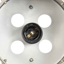 gulvlampe med trefod 140 cm massivt mangotræ