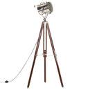 gulvlampe med trefod 180 cm massivt mangotræ