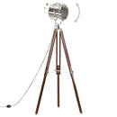 gulvlampe med trefod 180 cm massivt mangotræ