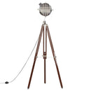 gulvlampe med trefod 180 cm massivt mangotræ
