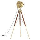 gulvlampe med trefod 193 cm massivt mangotræ