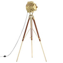 gulvlampe med trefod 193 cm massivt mangotræ