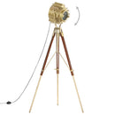 gulvlampe med trefod 193 cm massivt mangotræ