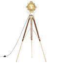 gulvlampe med trefod 193 cm massivt mangotræ