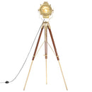 gulvlampe med trefod 193 cm massivt mangotræ
