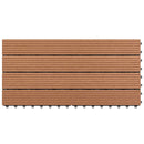 Terrasse Flise 6 pcs Brun 60 x 30 cm WPC