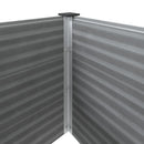 hævet plantekasse 250x50x91 cm WPC grå