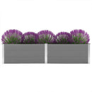 hævet plantekasse 250x100x54 cm WPC grå