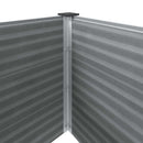 hævet plantekasse 250x100x54 cm WPC grå