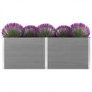 forhøjet plantekasse 250x100x91 cm WPC grå