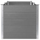 forhøjet plantekasse 250x100x91 cm WPC grå