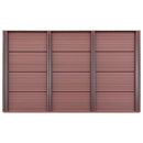 gulvelement til soldrevet bruser 101 x 63 x 5,5 cm WPC brun
