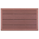 gulvelement til soldrevet bruser 101 x 63 x 5,5 cm WPC brun