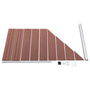 hegnspanel 95x(105-180) cm WPC brun