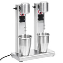 milkshakemaskine med 2 kopper 2 l rustfrit stål