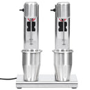 milkshakemaskine med 2 kopper 2 l rustfrit stål