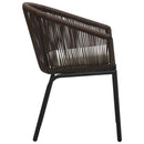 havestole 2 stk. PVC rattan brun