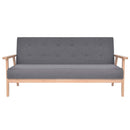 sofasæt i 3 dele stof mørkegrå