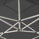 foldbart festtelt aluminium 2 x 2 m antracitgrå