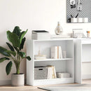 bogreol 80x24x75 cm konstrueret træ hvid