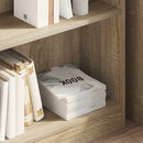 bogreol 80x24x75 cm spånplade sonoma-eg