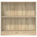 bogreol 80x24x75 cm spånplade sonoma-eg