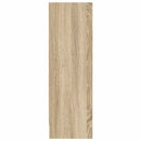bogreol 80x24x75 cm spånplade sonoma-eg