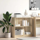 bogreol 80x24x75 cm spånplade sonoma-eg