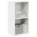 bogreol med 2 hylder 40x30x76,5 cm konstrueret træ hvid